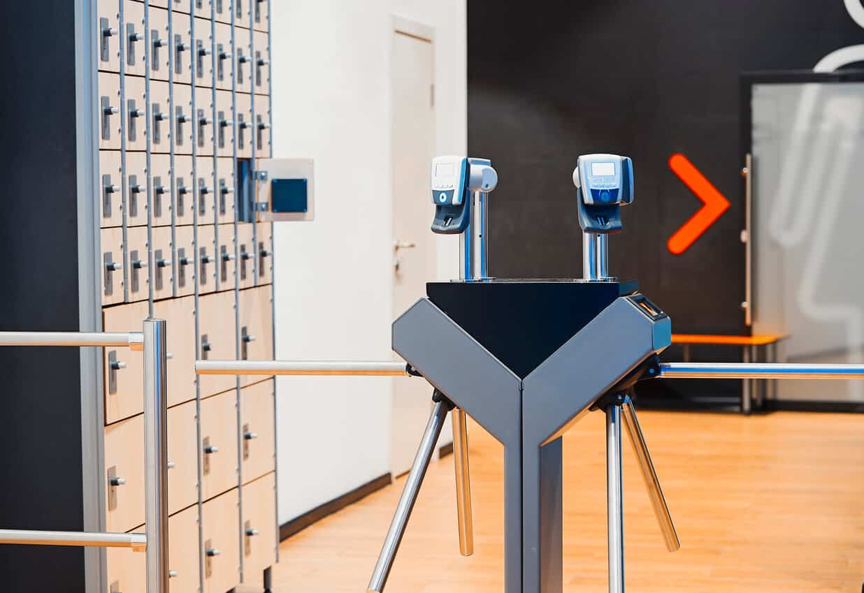 Key fob entry system for gym