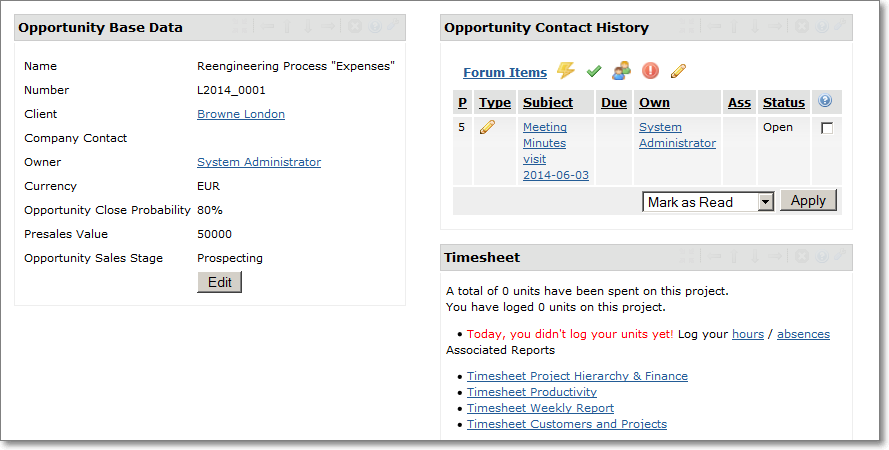 Microsoft Dynamics CRM - Umgebung