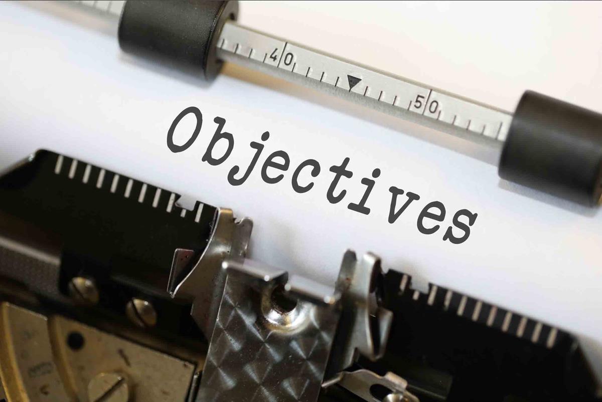 Objectives - Free of Charge Creative Commons Typewriter image